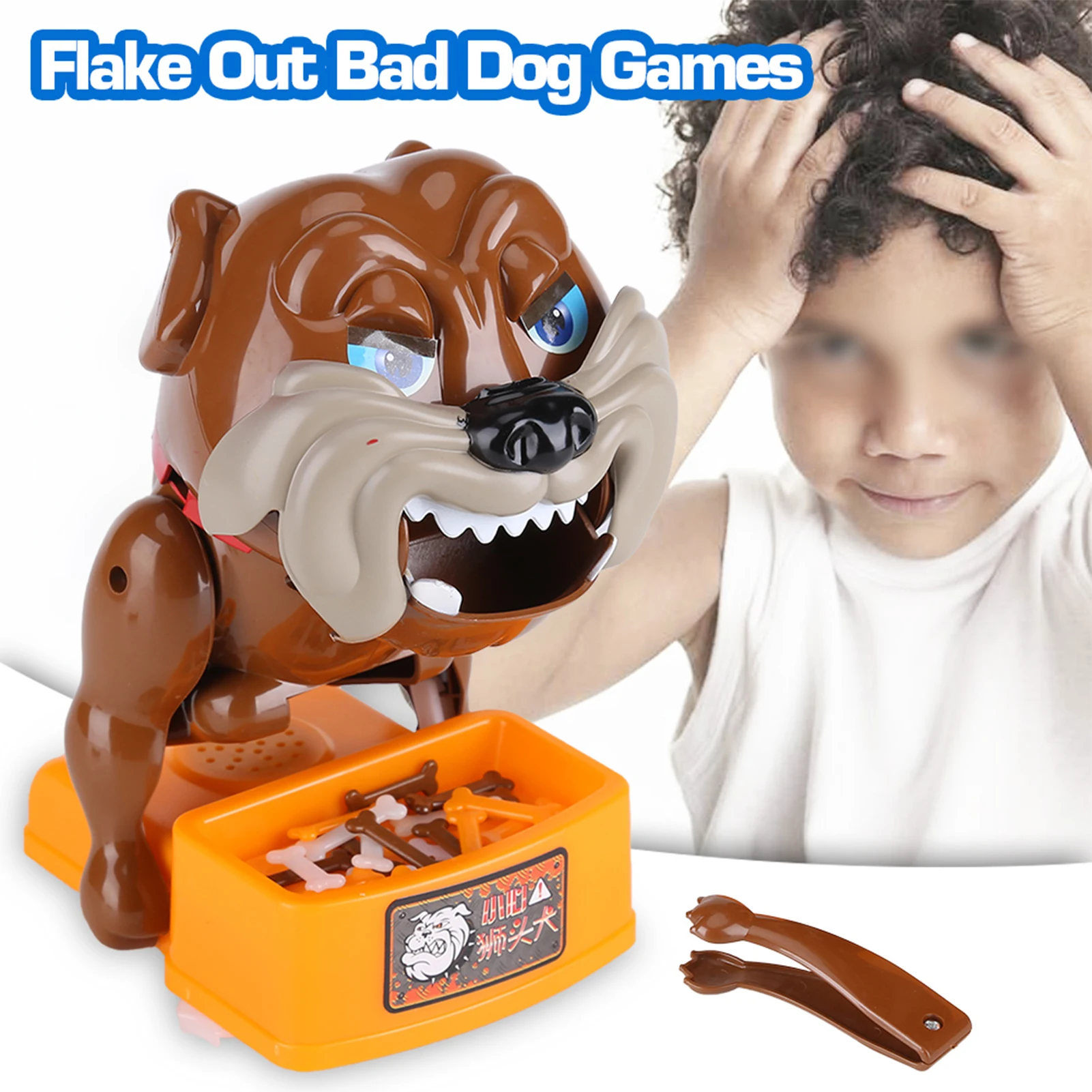 Funny Tricky Toy Bad Dog Chew Bone Action Games Biting Wake Dog Parents Interactive Toy Party 1005008413642350