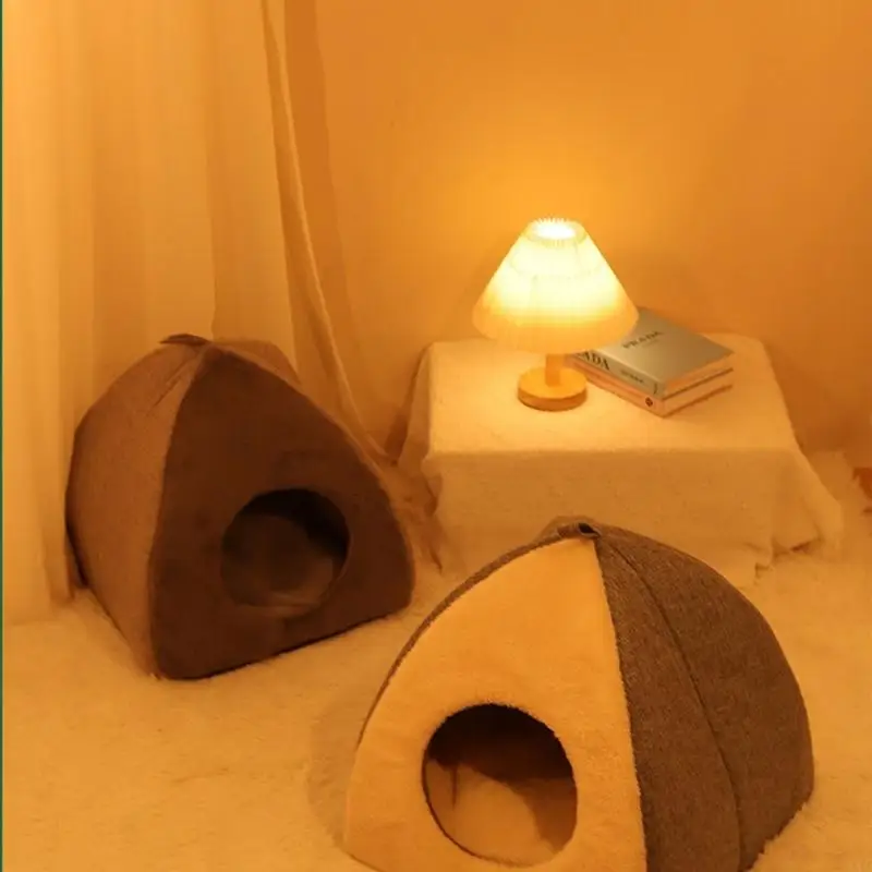 Bed for Indoor Small Dog Warm Bed House Washable Puppy Tent Bed Kitten Cave Removable Cushion 1005008425729760