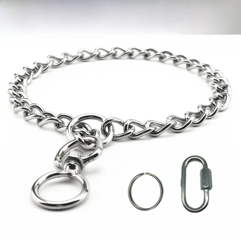 Stainless Steel Dog Collar for Medium Large Dogs Shepherds Rottweiler Pitbull Anti Explosive 1005008425762517