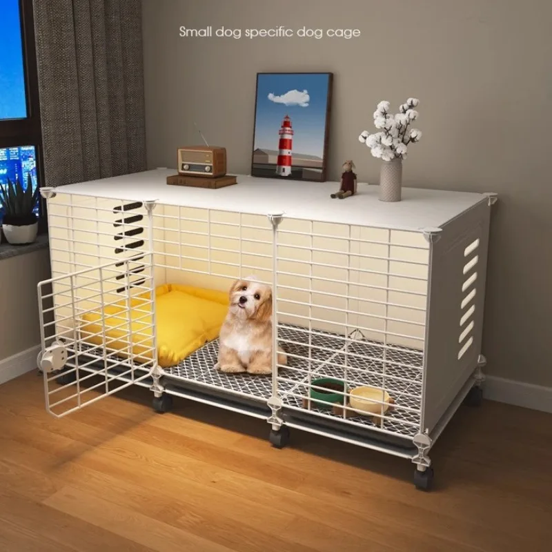 Small Dog Cat Cages Crate Household Indoor Kennel Toilet Dog Fence House Furinture Pet Products 1005008426655571