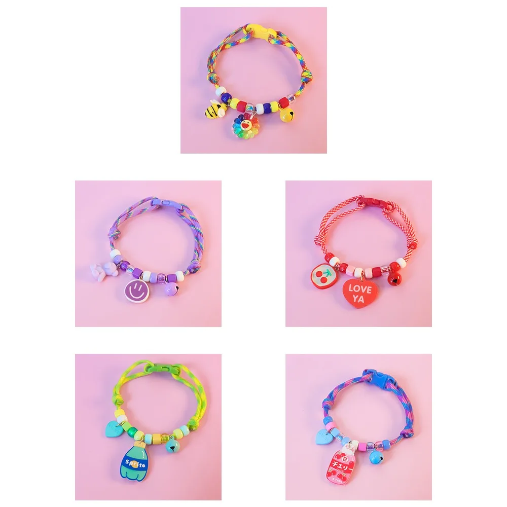 Durable Adjustable Pet Knit Necklace Soft with Bell and Pendants Pet Collar Easy to Use Cute Dog 1005008430839864