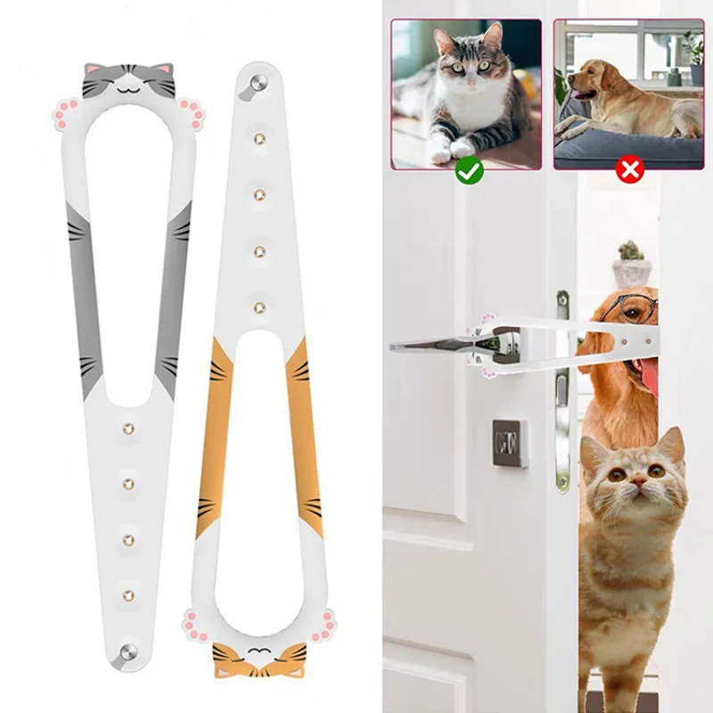 Cat Door Holder Latch Adjustable Dog Door Stopper Elastic Gate Lock Flex Latch Strap Keep Dog Out 1005008454834962
