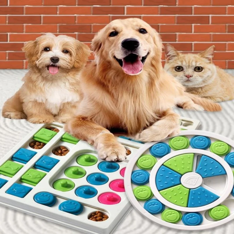 Dog Puzzle Toys Slow Feeder Interactive Increase Puppy IQ Food Dispenser Slowly Eating Nonslip Bowl 1005008459495564