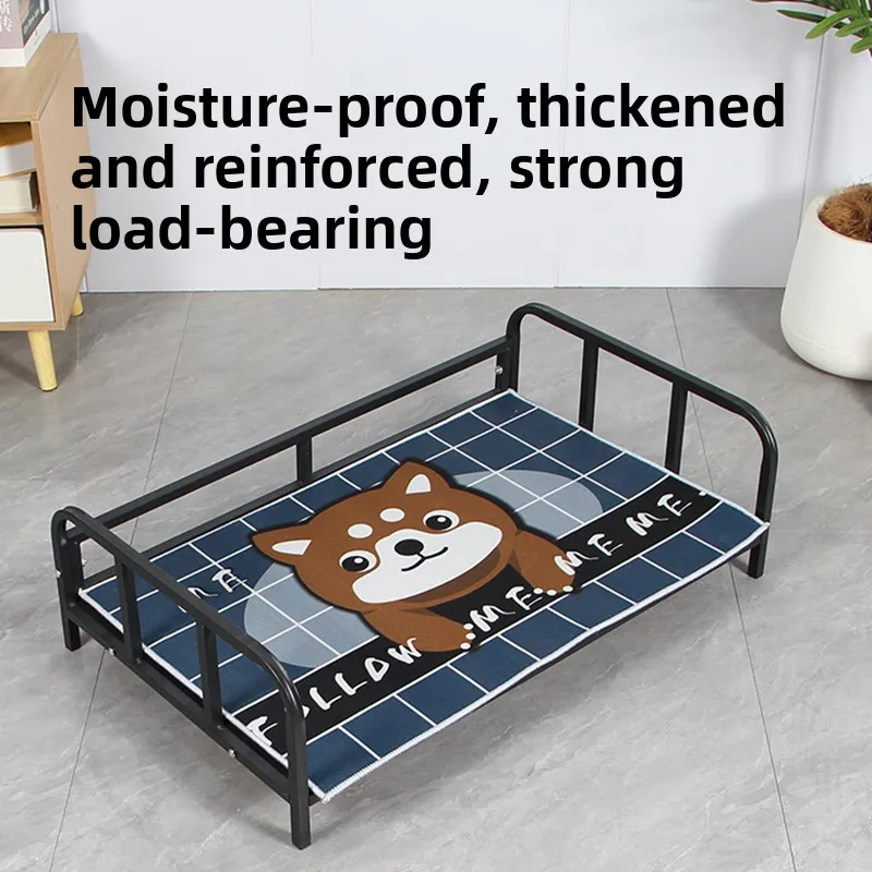 Season-Universal Dog Bed Military-Style Iron Art Dog House Detachable Washable Small to Medium Size 1005008466396472