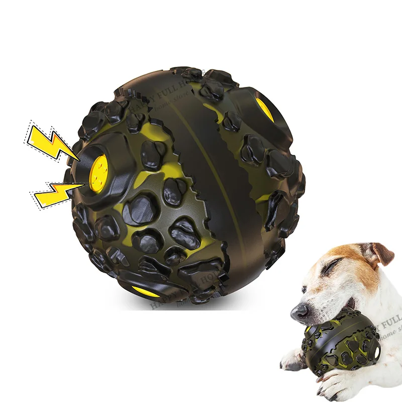 Dog Toy Ball for Aggressive Chewers, Interactive Toy for Dogs with Fun Squeaky Sound 1005008479722688