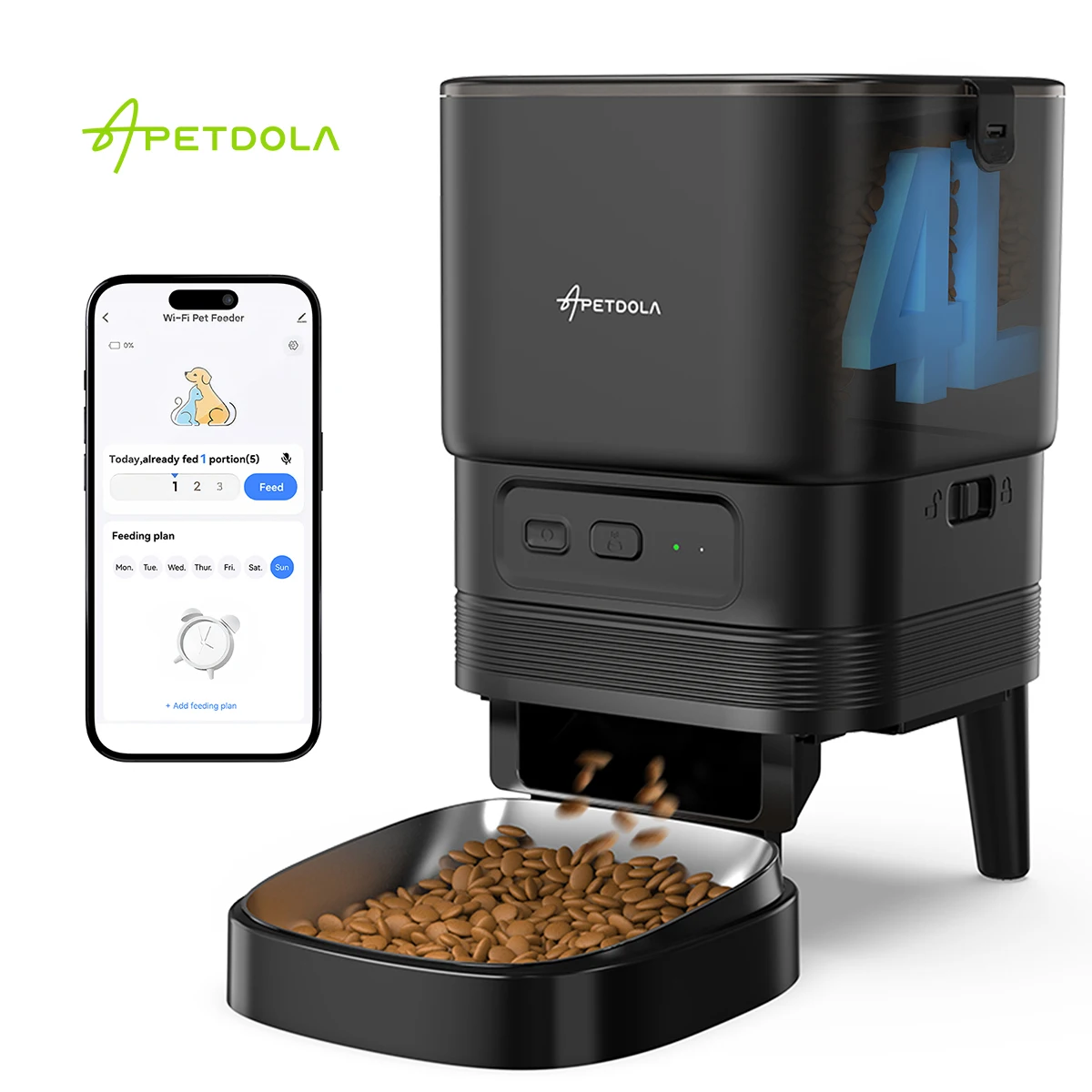 Automatic Cat Feeder Smart Pet Dog Slow Food Machine with Timed Quantitative APETDOLA FDG30 1005008484060369