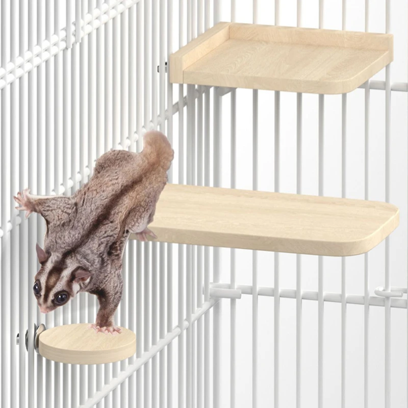 Chinchilla Wooden Platform Set Chinchilla Cage Platform Small Animals Cage Accessories for Squirrel 1005008491747716