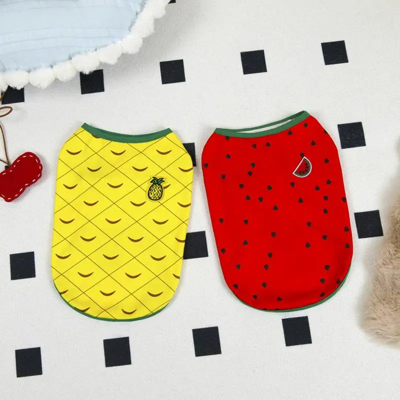 Pet Clothes for Small Dogs Puppy Summer Clothes Soft Breathable Dog Cat Shirt Cute Watermelon 1005008495157705
