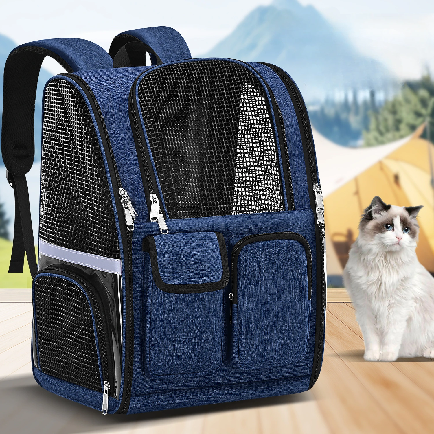 New Dog Bag Portable Shoulder Pet Bag Outdoor Breathable Cat Backpack Large Capacity Backpack Pet 1005008497828017