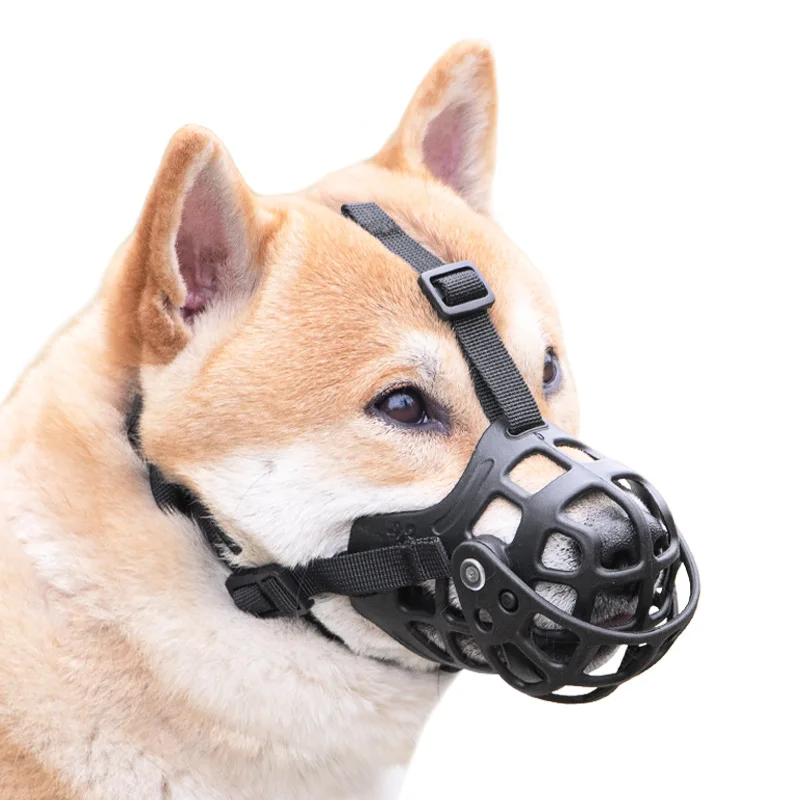Dog Comfy Breathable Basket Muzzle Guard Against Biting and Barking Medium and Large Dog Mask 1005008499154722