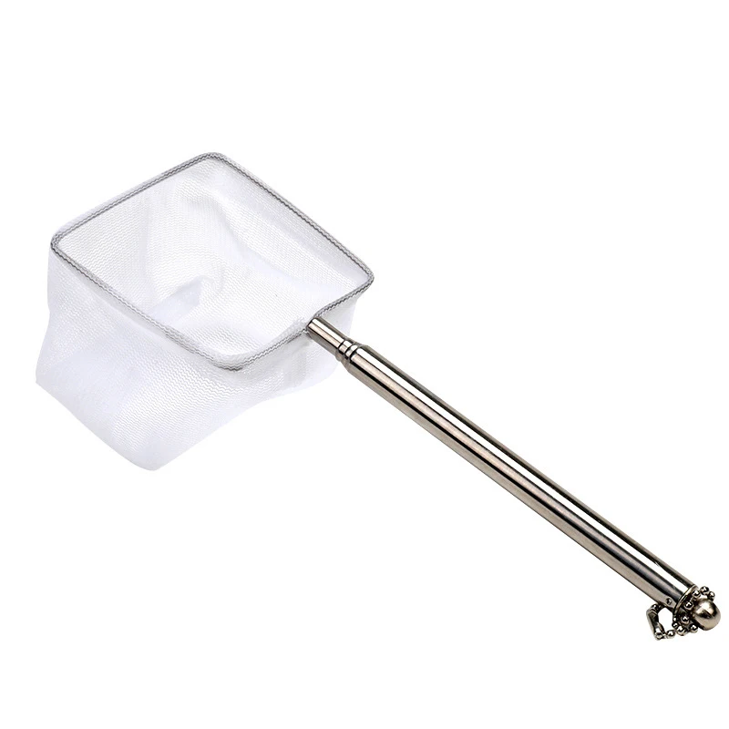 Aquarium Square Fishing Net With Suction Cup Extendable Long Handle Fishing Gear For Catching Fish 1005008511048896