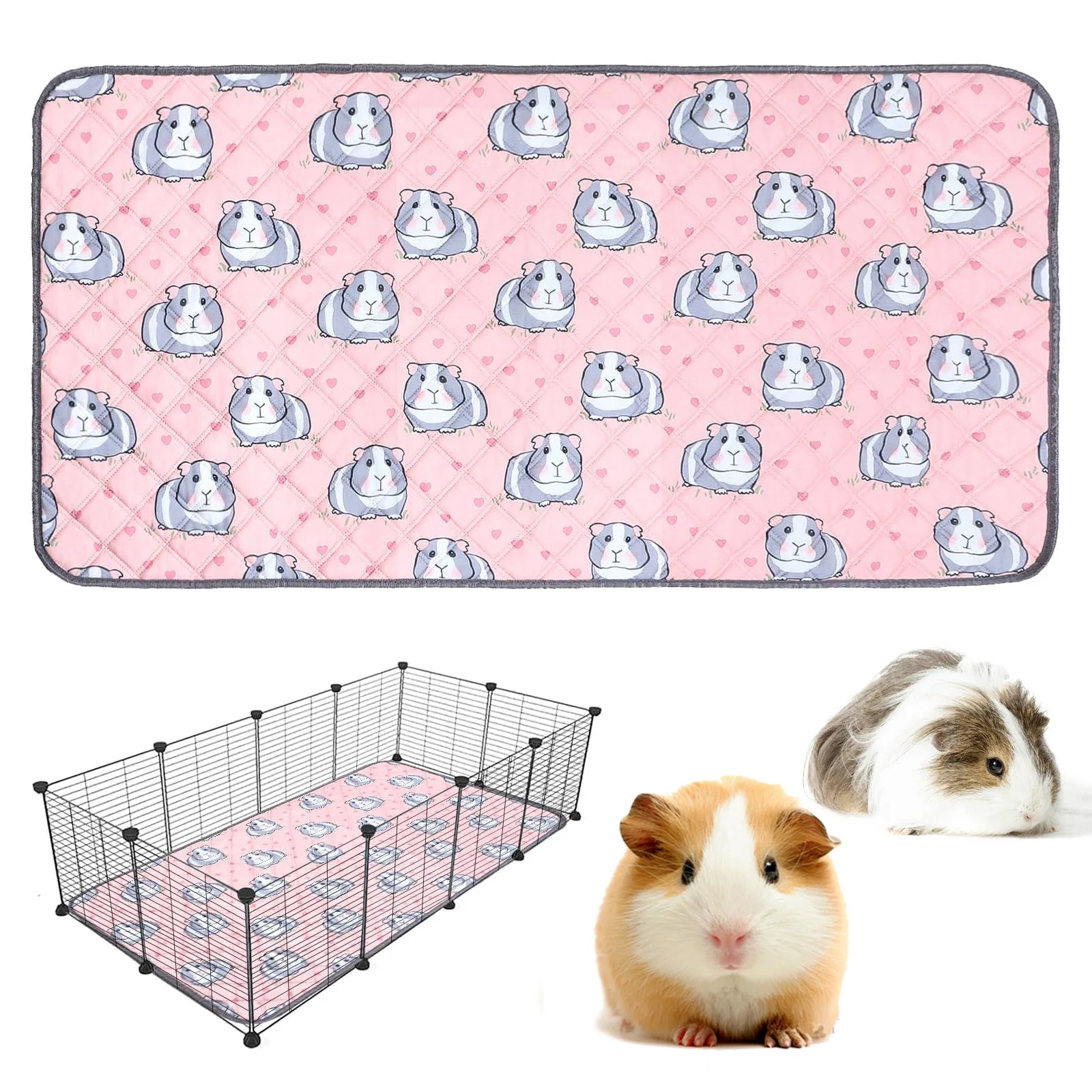 Guinea Pig Cage Mat, Pee Pad, Washable Small Pet Bedding 1005008511488665