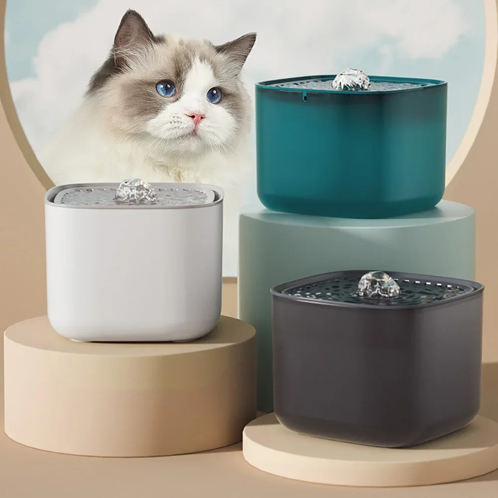 Cat Water Fountain Auto Recirculate Filter Large Capacity Filtring Drinker USB (3L) 1005008517517855