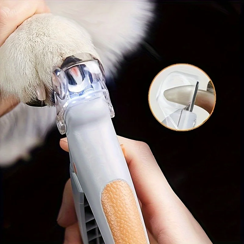 Pet Nail Clipper, Nail Trimmer for Dogs and Cats, Built-In LED Light, Steel Blades 1005008523233928