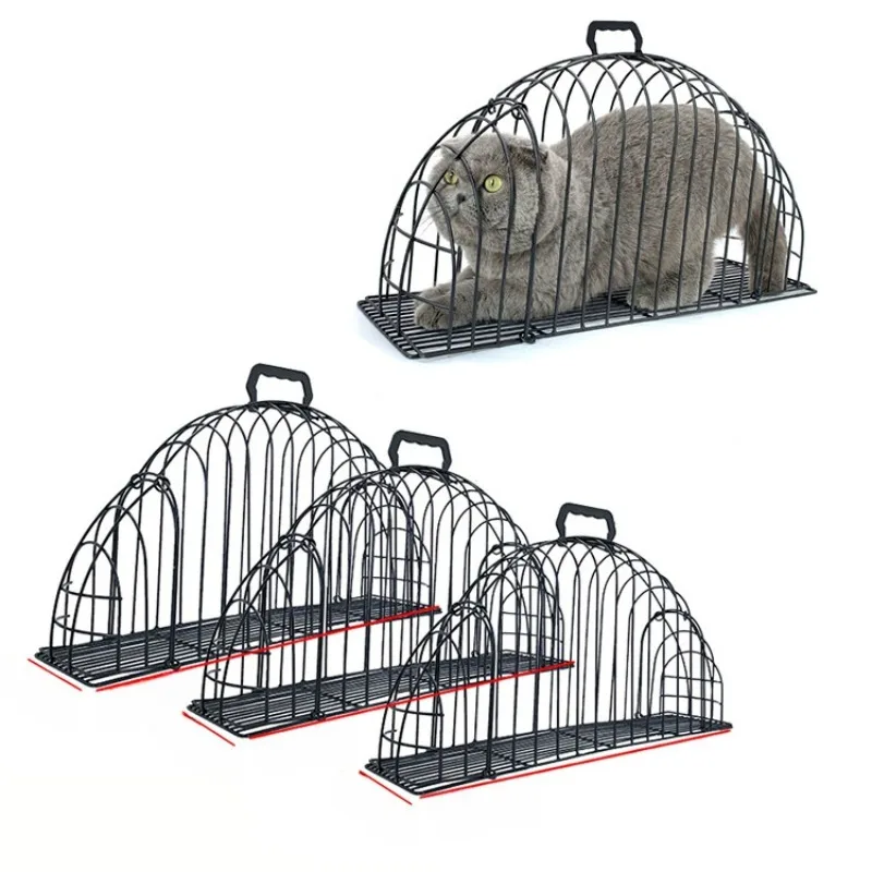 Cat Bath Cage Iron Anti-Scratch Anti-Bite Cage Fixed Dry Bath Double Door Cat Beauty Cage 1005008523924995