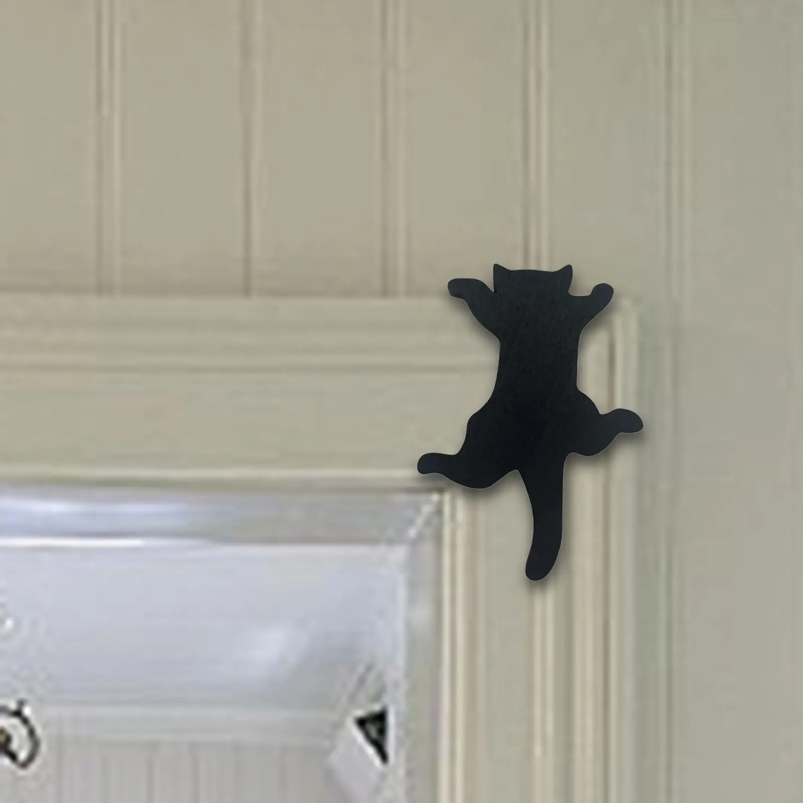 Wooden Black Cat Door Frame Sign Hanging Ornament for Dorm Bedroom Office 1005008533275796