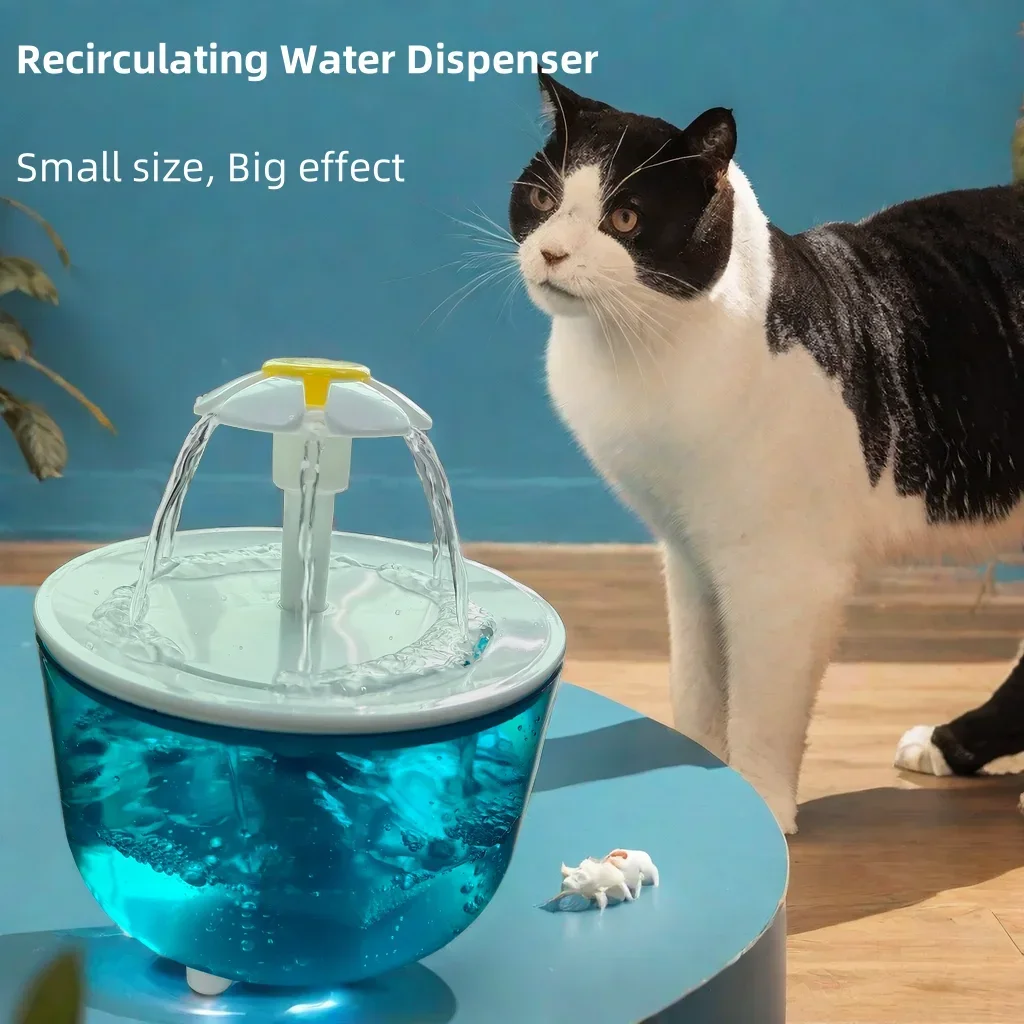 Cat Water Fountain, 1.2L Recirculating Pet Water Dispenser, USB Powered, Silent 1005008535086848