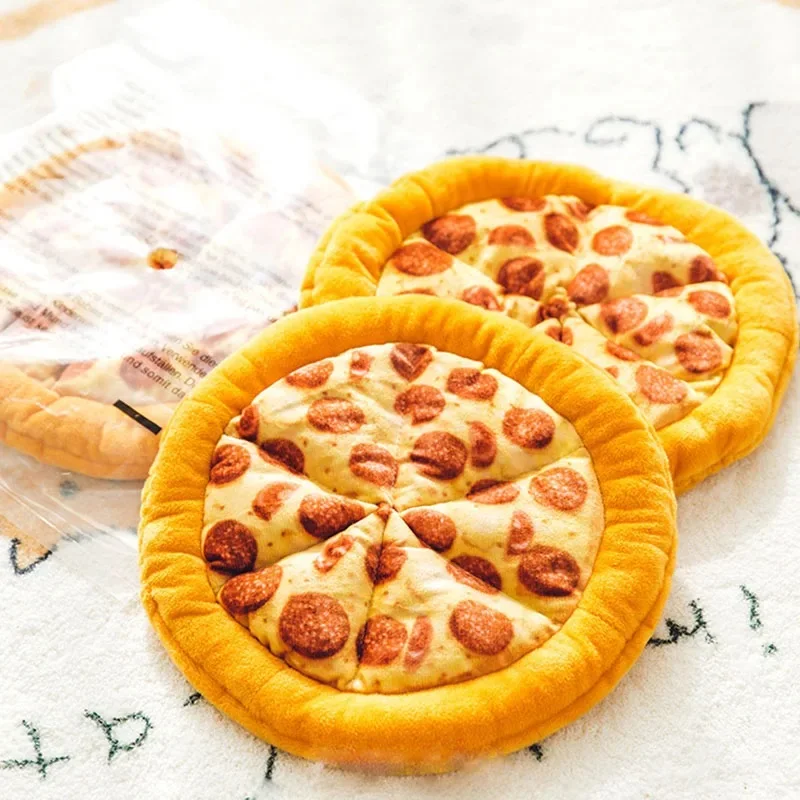 Plush Dog Toy Doughnut Pizza Shape Pet Squeaky Toys for Small Large Dogs Cleaning Teeth Puppy Chew 1005008539063105