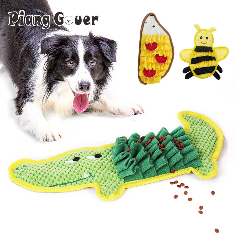 Crocodile Shape Pet Dog Sniffing Training Mat Dog Puzzle Toys Interactive Dog Slow Feeder Mat 1005008543424821