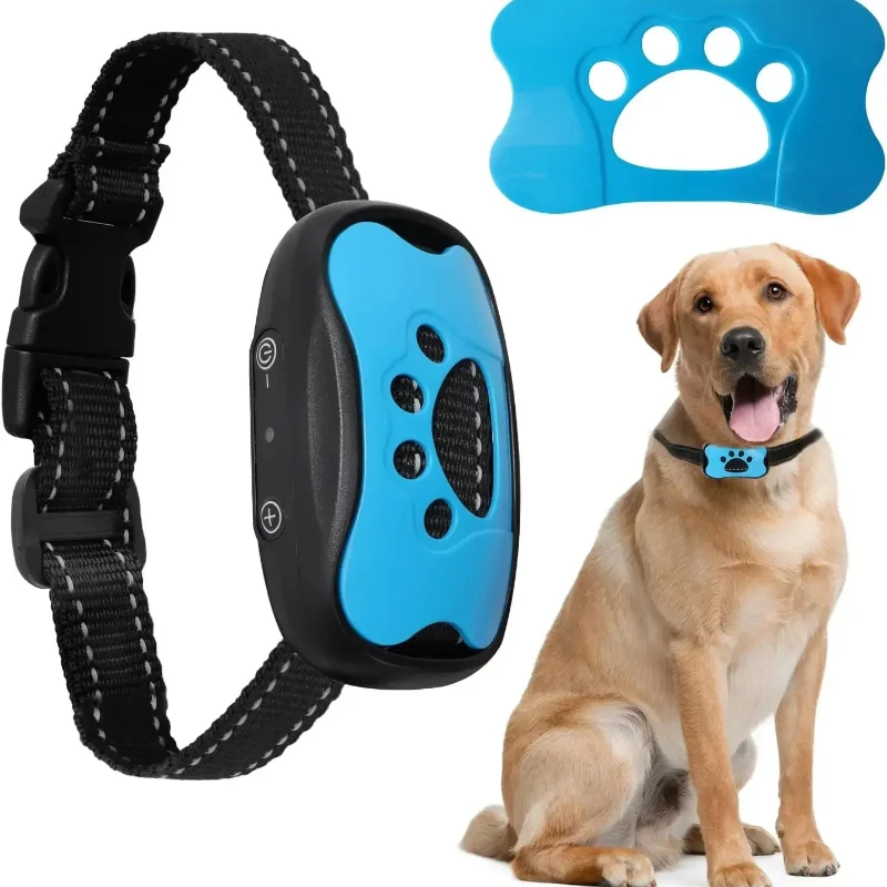 Pet Dog Anti Barking Device USB Rechargeable Dogs Training Collar Ultrasonic Stop Barking Vibration 1005008563927145