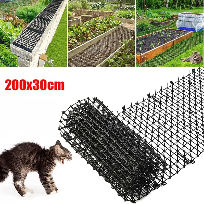 Dog Cat Scat Mat Animal Deterrent Repellent Plastic Scarer-Spike Tool ​Polypropylene Anti Cat (2M) 1005008563957187