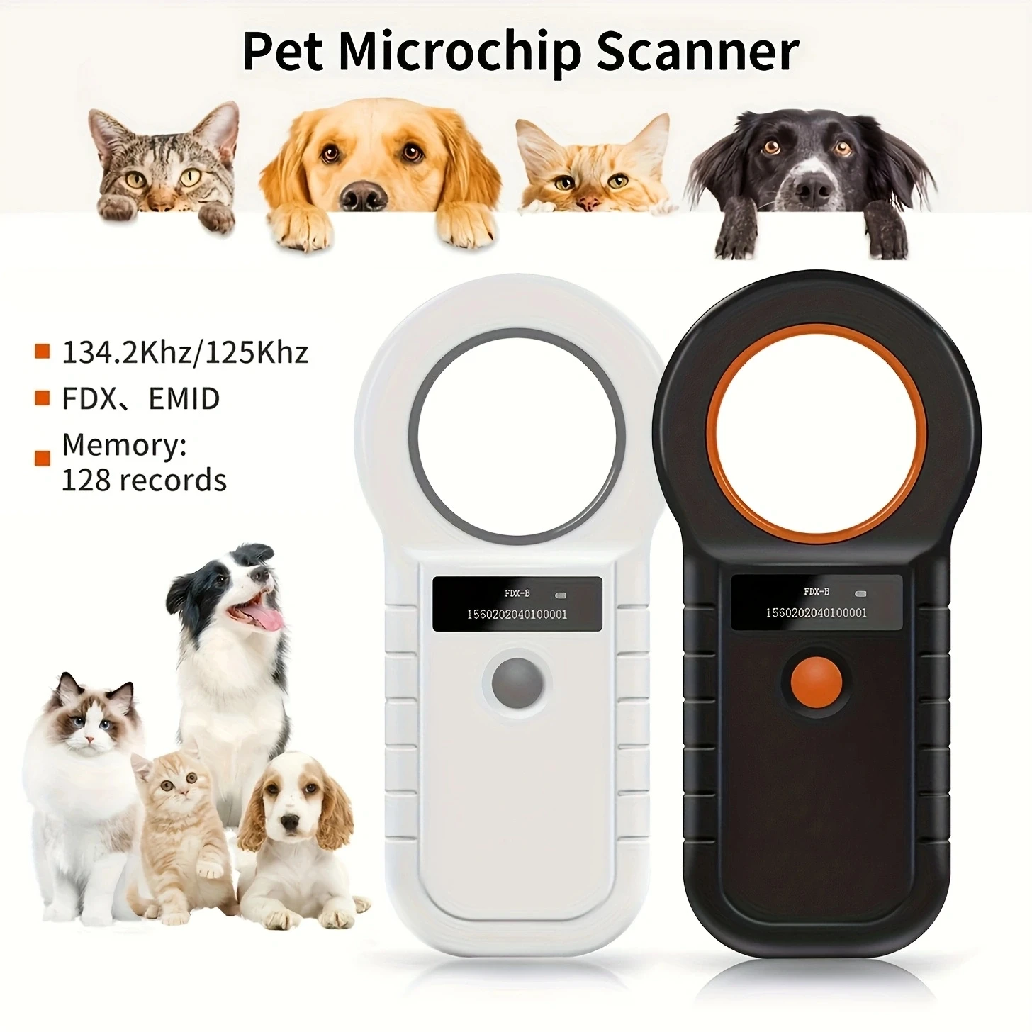 Bluetooth/Usb Animal Tag Reader RFID Ear Pet Chip Scanner Microchip for Dog Cat Cow Sheep 1005008565819297
