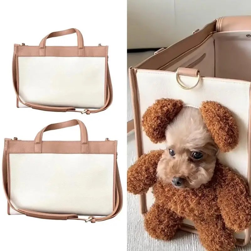 Dog Carry Bag PU Leather Carriers Multifunctional Outdoor Cat Bags Puppy Breathable Carrying Pouch 1005008571514656