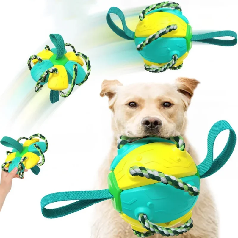 New Dog Soccer Ball Interactive Pet Toys Foldable Ball Molar Toy Outdoor Training Ball for Puppy 1005008574310941
