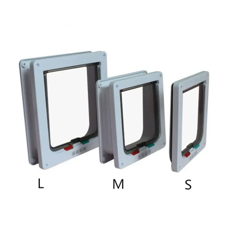 Way Lockable Dog & Cat Door, Pet Gate Allows Free Access in Both Directions, Flap Pet Gate Door 1005008583222715