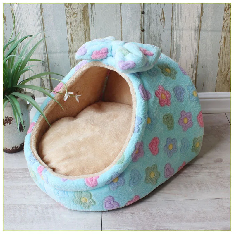 Dog Cushions Bow Pet Bed Sofa Dogs Fluffy Medium Blanket Pets Accessories Bad Mat Products Puppy 1005008591587243