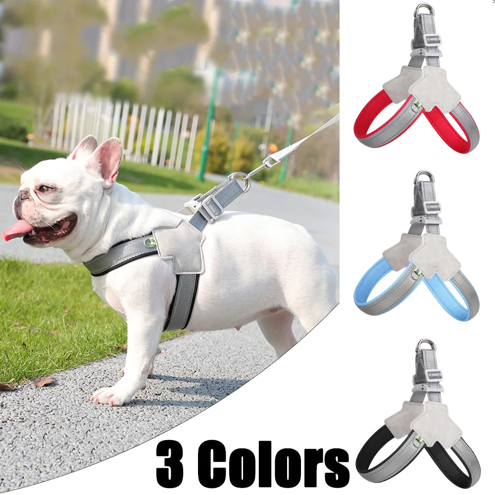 Pet Dog Harness for Small Medium Big Dogs Cats Hiking Puppy Adjustable Reflective Chest Strap 1005008608722887