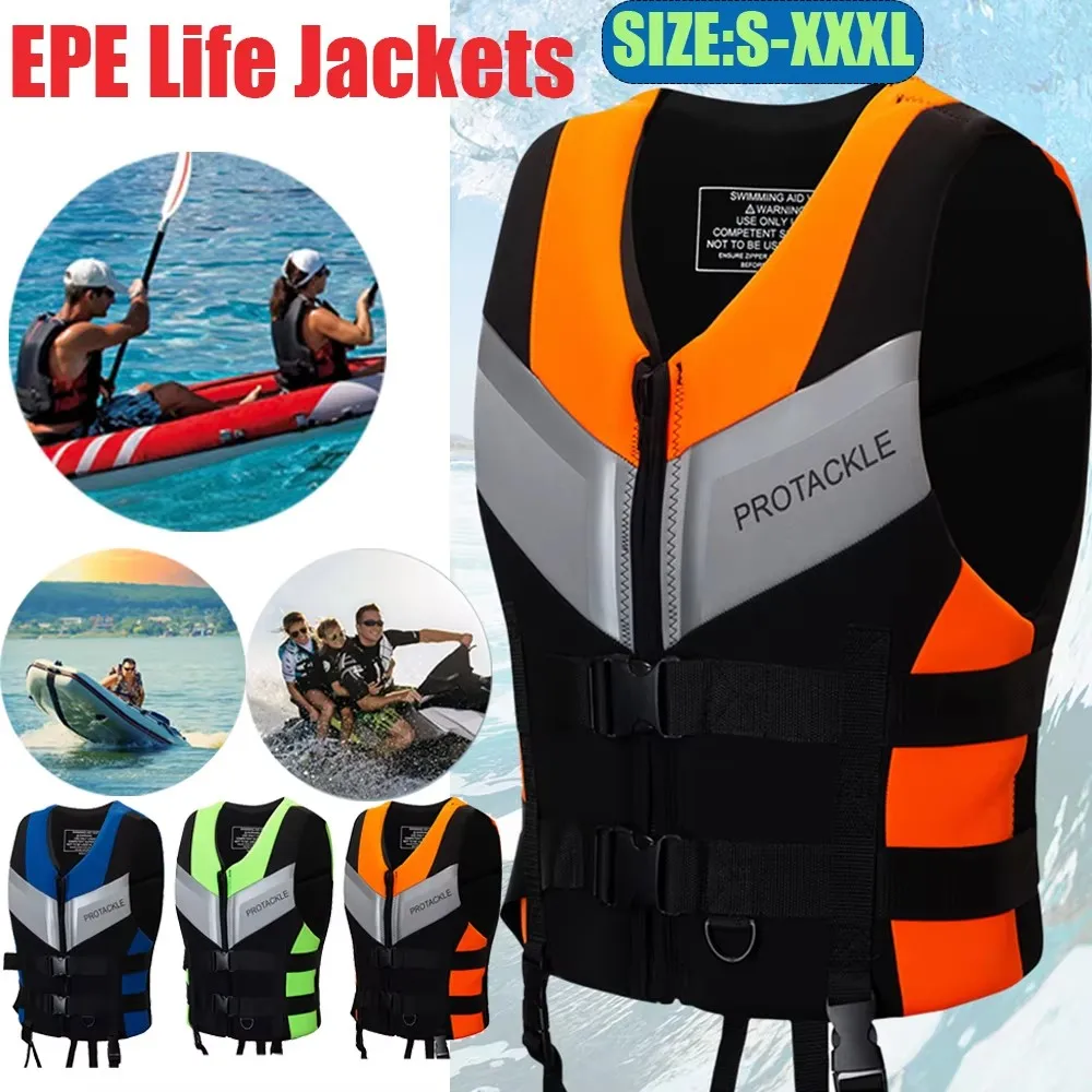 Life Vest for Adults Kayak Kitesurf Jet Ski Jacket Motorboats Raft Rescue Swim Drifting Boat 1005008610868984