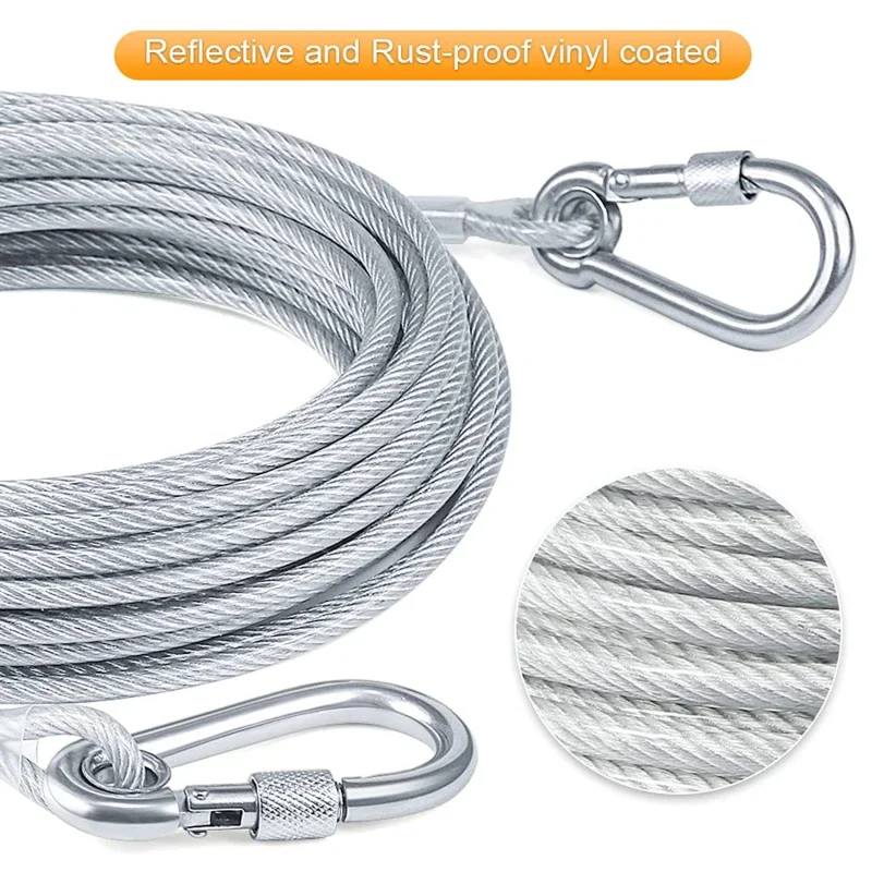 Double-Headed Dog Tie Out Cable Leash 1005008627283366