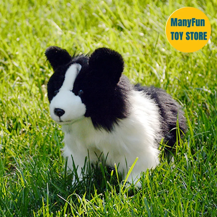 Realistic Border Collie High Fidelity Plushie Shepherd Dog Plush Toys Lifelike Dogs Stuffed Animals 1005008629960044