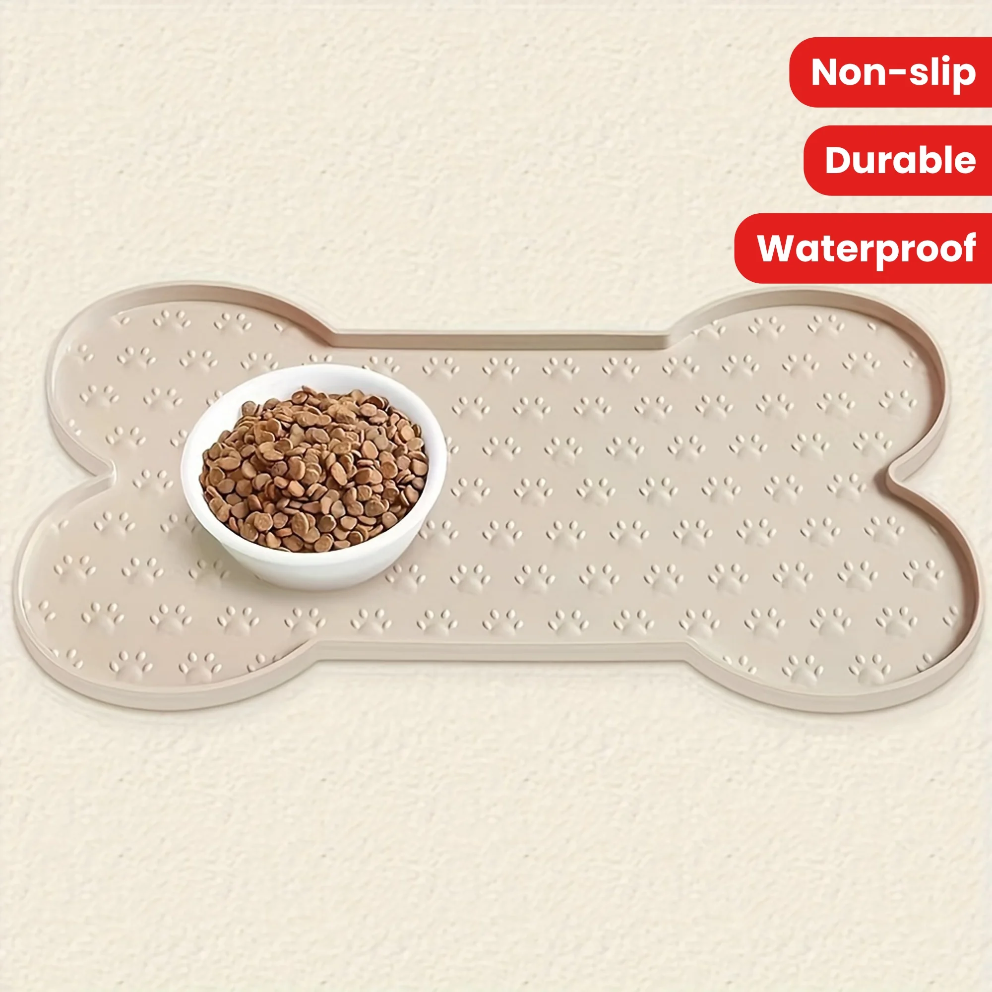 Silicone Dog Feeding Mat Winter Non-Slip Pet Food Pad with Raised Edges Dog Mat Washable Waterproof 1005008630826247