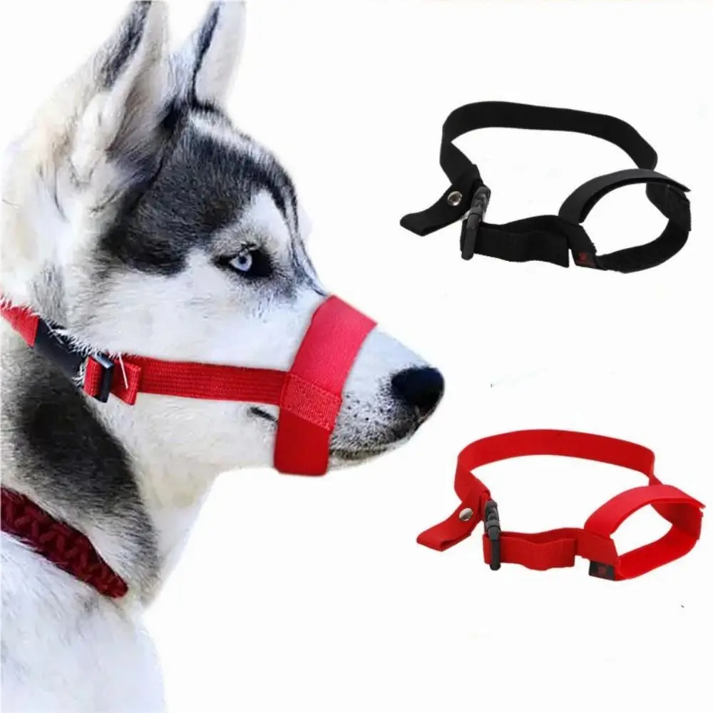 Pet Supplies Adjustable Dog Muzzle Soft Nylon Anti-Biting Dog Straps Mask Breathable Stop Barking 1005008630875493