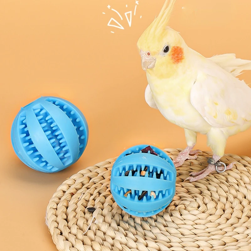 Bird Toys Conures Feeder Toys Parakeets Foot Talon Toy Foraging Ball Cockatiel Chewing Training 1005008631160869