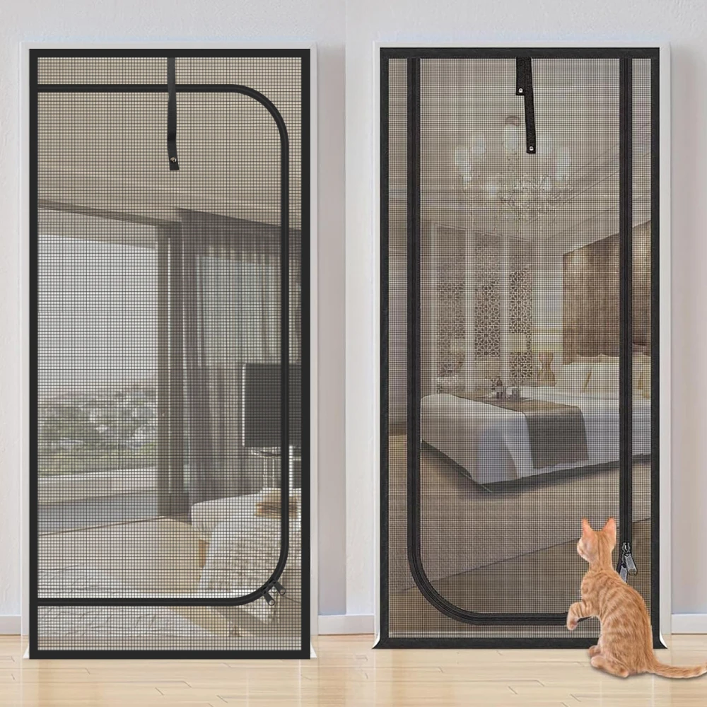 Reinforced Cat Screen Door Fits Door Size W80cmxh200cm Thickened Cat Resistant Mesh Cat 1005008631507168