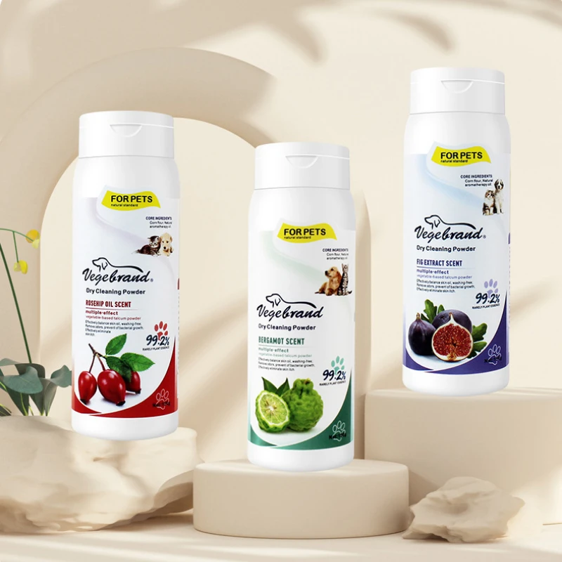 Pet Dry Shampoo Powder for Dogs and Cats, Waterless Cleaning & Odor Elimination (150g) 1005008634921628