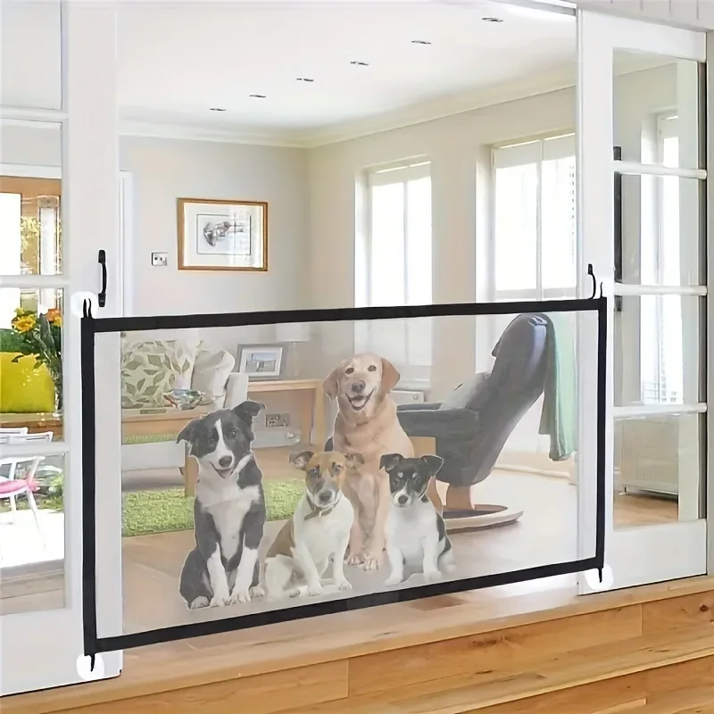 Dog Fence Netting Barrier Pet Isolati Network Folding Breathable Mesh Play Safety Doorway Products 1005008636647673