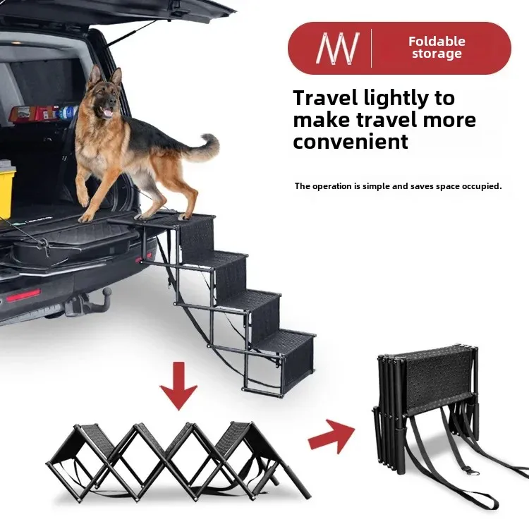 Outdoor Car Pet Dog Ladder Step Steel Pipe Foldable Portable Retractable Ladder Pet Products 1005008654015968