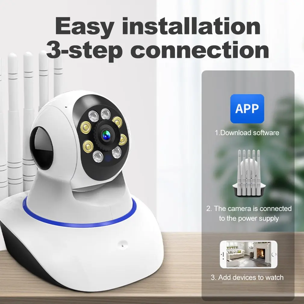 1080P WIFI Wireless Smart Camera Home Security Surveillance Camera Two-Way Audio Record Indoor Baby 1005008655005600