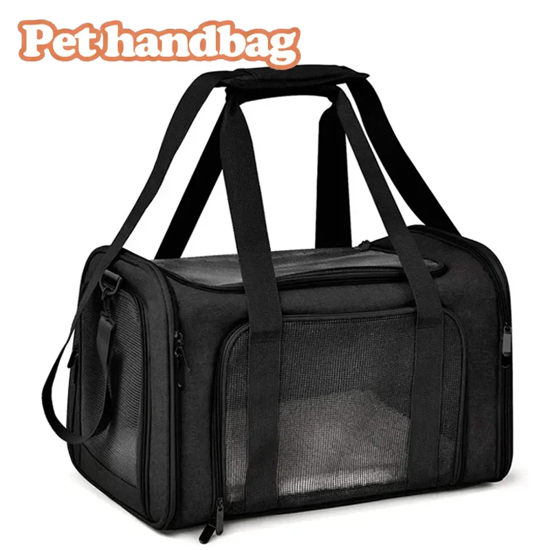 Pet Carrier Bag Side Ventilated Backpack Cat Pet Carriers Dog Travel Bag Airline Approved Transport 1005008656126913