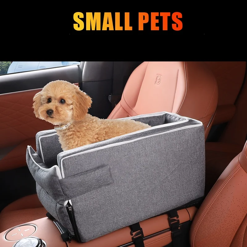 Car Center Console Pet Bed Mat Fiber Pet Safety Seat Essential for Cat & Do Travel Small Pet Car 1005008657620036