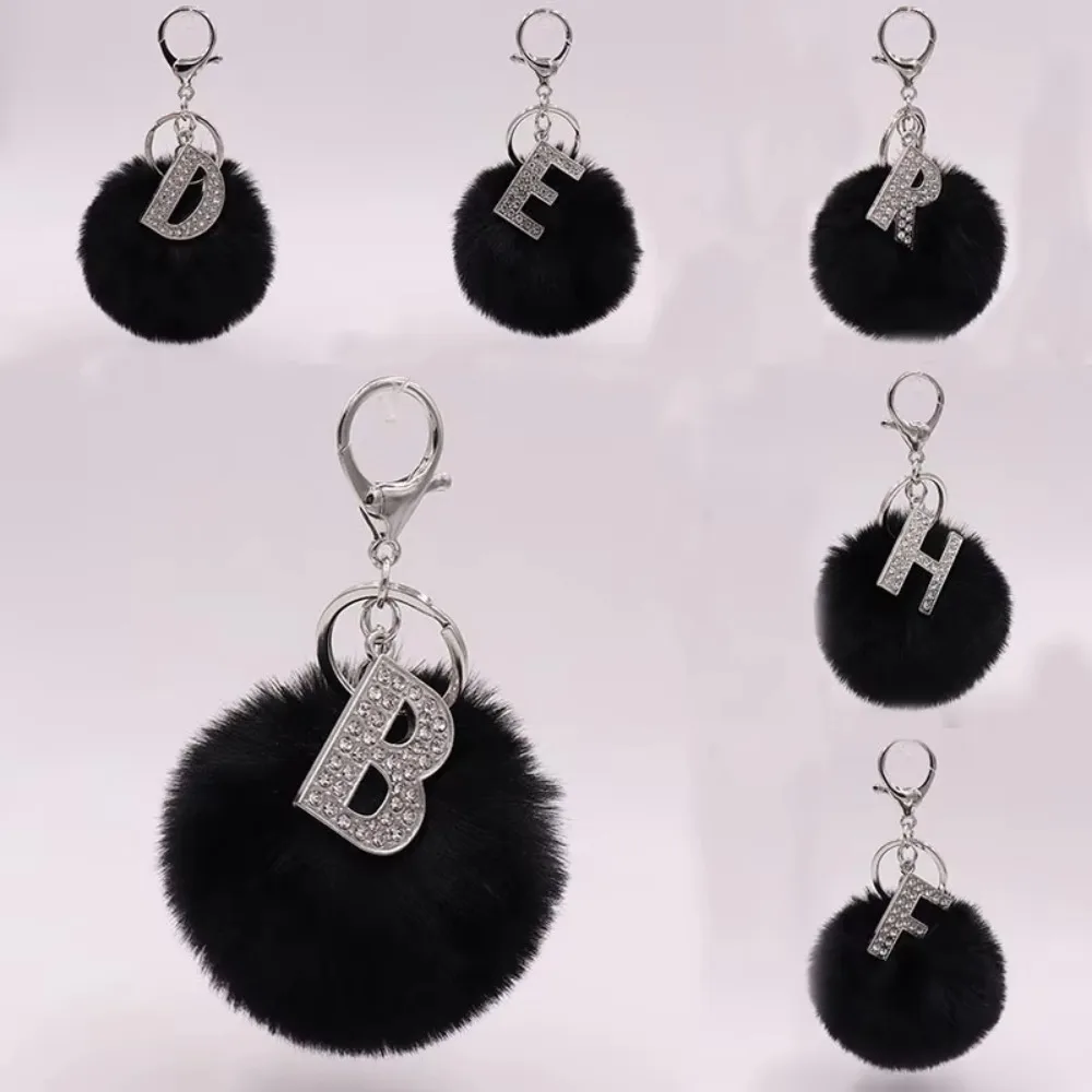 Rabbit Hair Key Chains Men Car Keyrings Accessories Soft Plush Bag Key Clip for Girls Gifts Keys 1005008658123985
