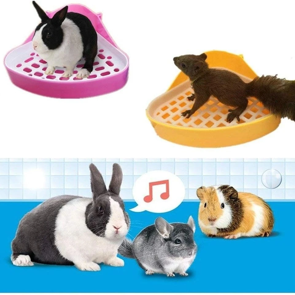 Small Pet Toilet Small Animal Litter Tray Corner for Hamster Guinea Pig Ferret Gerbil Chinchilla 1005008659313379