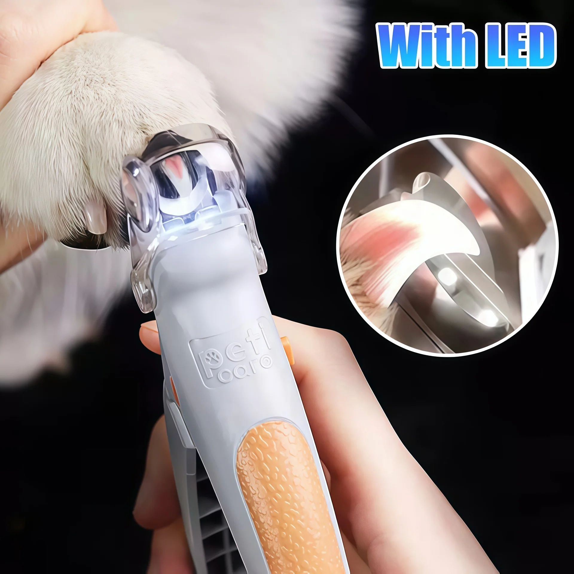 Professional Pet Nail Clipper Scissors with LED Light Cat Dog Tool Scissors Nail 1005008659382173