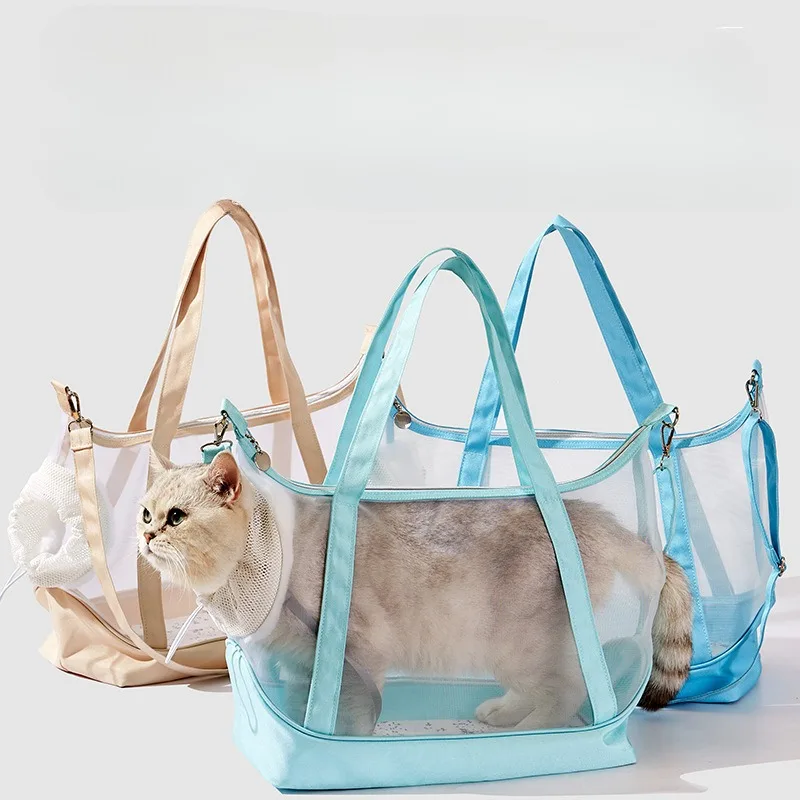 Pet Backpack Breathable Cat Bag Carriers Mesh Portable Cat Backpacks Carrier Large 1005008661369036
