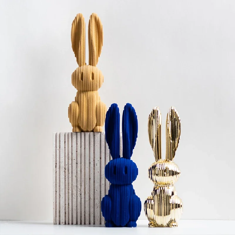 Resin Digital Rabbit Home Living Room Decoration Accessories Porch Wine Cabinet Coffee Table 1005008661463002