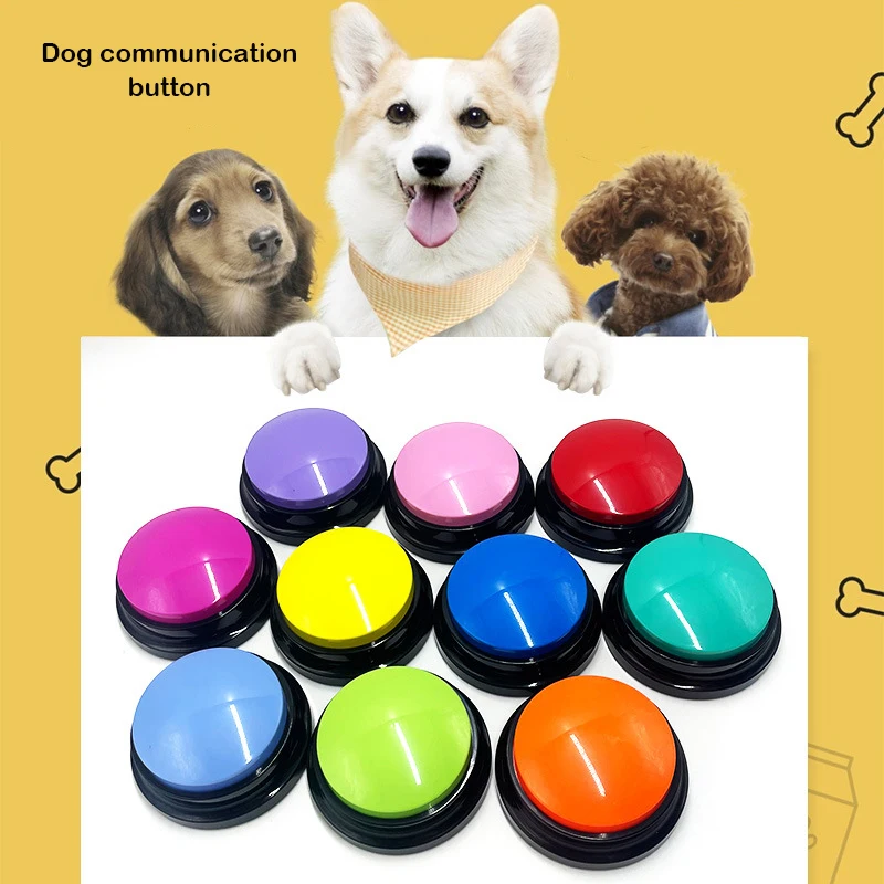 Dog Communication Buttons Voice Recording Button for Pet Training Buzzer 30 Second Record Playback 1005008662000831